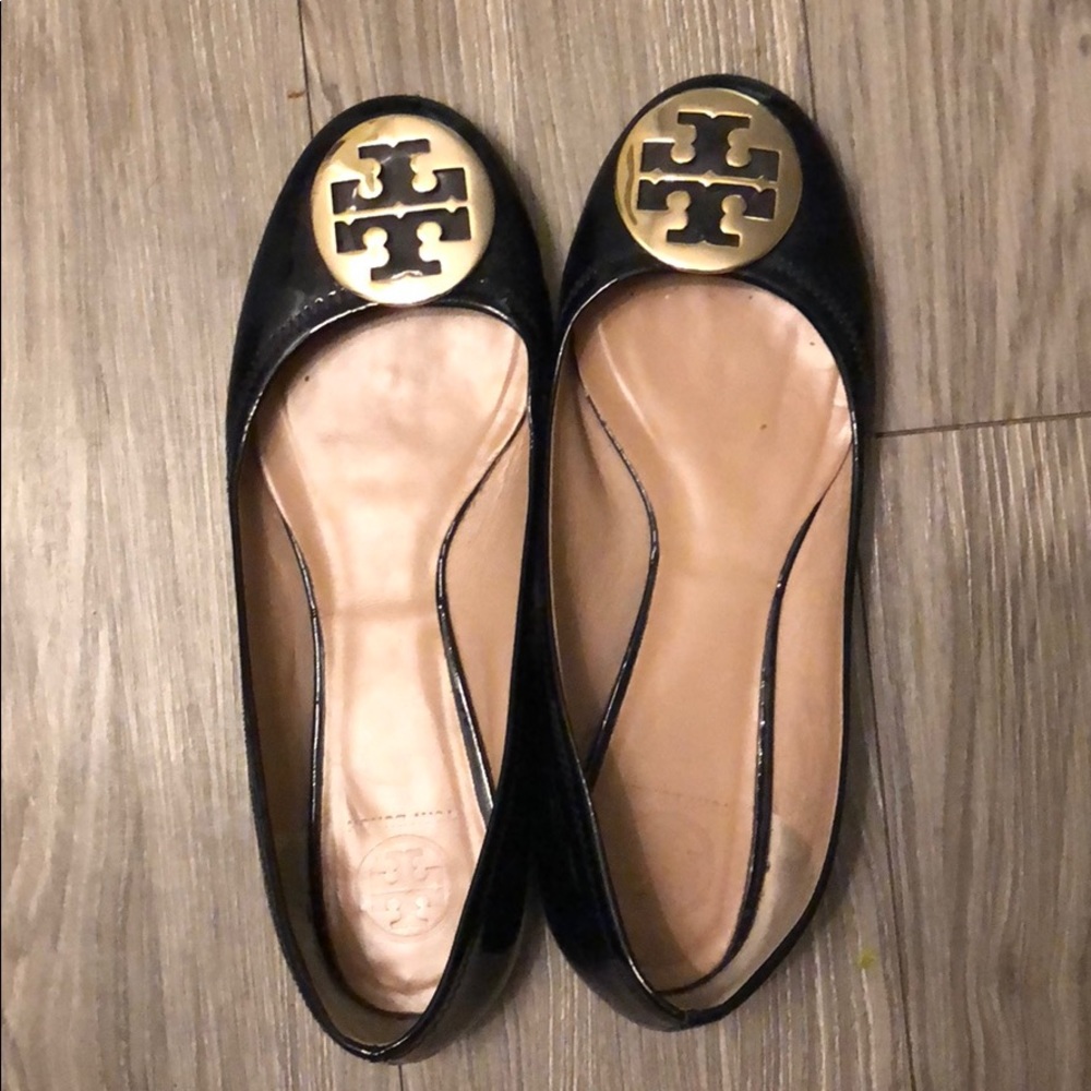 Almost new black Tory Burch flats